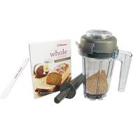 Vitamix 32-Ounce Dry Grains Container with Tamper, Spatula, Lid, Cookbook and Blades Included (Container with Tamper and Spatula)
