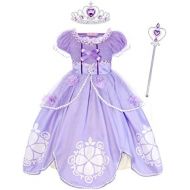 Visit the Jurebecia Store Jurebecia Princess Costume for Little Girls Fancy Birthday Party Dress up Role Play Dresses Luxury Outfit 1-12 Years