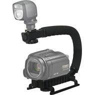 Pro Video Stabilizing Handle Grip for: Canon PowerShot SX20 is Vertical Shoe Mount Stabilizer Handle