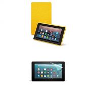 Amazon Cover (Canary Yellow) and Screen Protector (Clear) for Fire 7 Tablet (7th Generation, 2017 Release)