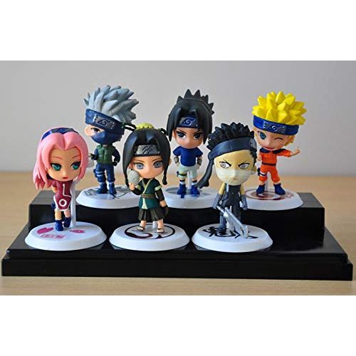  Fallhuoz 6pcs/lot 7cm Japan Jump Comics Naruto Action Figures Kakashi Sakura Sasuke Itachi Obito Gaara PVC S Model Figurine