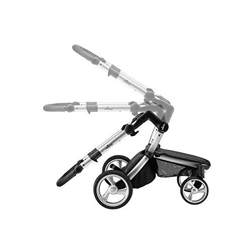  New Mima Xari Stroller Authorized Seller (Aluminum Chassis, Camel Seat, Black & White Starter Pack)