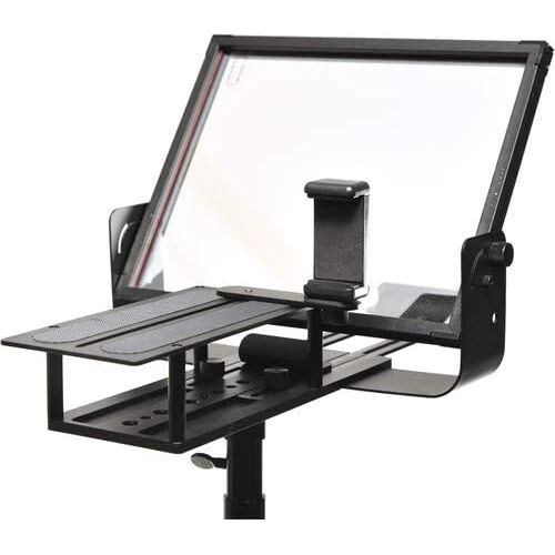  Glide Gear TMP100 Adjustable iPad Tablet Smartphone Teleprompter Beam Splitter 7030 Glass w Carry Case No Plastic All Metal  No Assembly Required