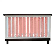 Go Mama Go Pure Safety Vertical Crib Liners in Luxurious Coral Minky 38 Pack
