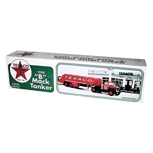  JMT Replicas 1958 B Model Mack Tanker Plastic Toy Truck with Texaco Logo, Special Edition Coin Bank