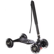 Polaroid PL-STATT Rolling Mini Dolly Stabilization System With Pole Handle For Digital SLRs and Camcorders