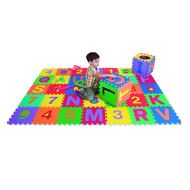 Visit the Edushape Store Edushape Edu-Tiles Letters & Numbers Playmatt - 36 Pieces To Mix And Match Together To Build Your Own Puzzle - Children Can Build And Create For A Educational And Fun Experience