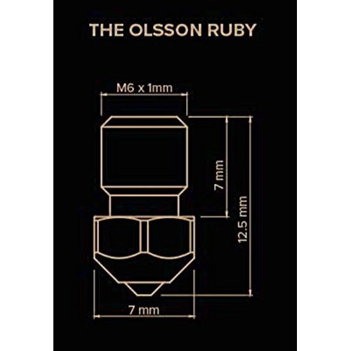  3DMakerWorld Olsson Ruby Nozzle 0.4mm - 2.85mm Filament