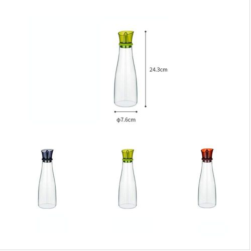  SUDU Oil Salt Sauce Vinegar Storage Bottle Two Packs, Creative Leak-proof Oil Vinegar Storage Bottle, Household Kitchen Supplies Glass Cruet Storage Soy Sauce Bottle Small Oil Pot