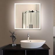 BHBL 36 x 36 In Horizontal and Vertical LED Bathroom Silvered Mirror with Touch Button (N031-E)