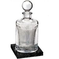 Waterford Aras Decanter Round 32 Oz With Marble Coaster