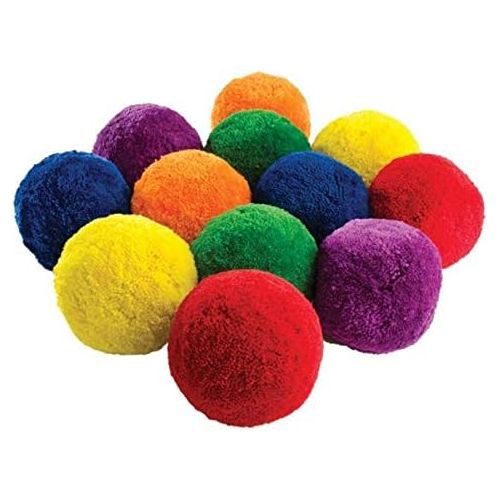  US Games Multi-Color 3 Fleece Balls