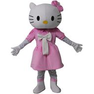 Sinoocean Hello Kitty Cat Cartoon Mascot Costume Fancy Dress Cosplay Suit Outfit