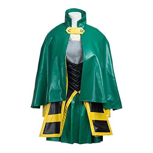  AGLAYOUPIN Women Green Battle Suit Outfit Cosplay Costume Halloween