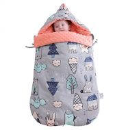 Yesbaby Multifunction Changeable Adjustable Swaddle Blanket Infant Baby Wrap Soft Warm Cotton Velvet Sleeping Bag Sack