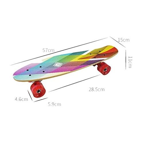  WEI KANG Mini Fish Skateboard Maple Board Erwachsene Madchen Kind Pinsel Strasse Reisenden Kind Geschenk