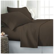 Ienjoy Home Home Collection 3 Piece Hotel Quality Ultra Soft Deep Pocket Bed Sheet Set - Twin XL - Chocolate