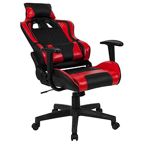  Emma + Oliver High Back BlackRed Reclining RacingGaming Office Chair