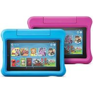 Amazon All-New Fire 7 Kids Edition Tablet 2-Pack, 16 GB, Blue/Pink Kid-Proof Case