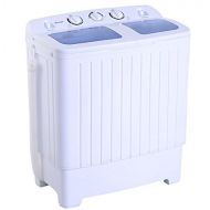 /COSTWAY Washing Machine Portable Mini Compact Twin Tub 11lb Washing Machine Washer Spin Dryer by Costway