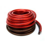 Audiopipe 4 Gauge 25 BLACK and 25 RED Car Audio Power Ground Wire Cable 50 ft Total