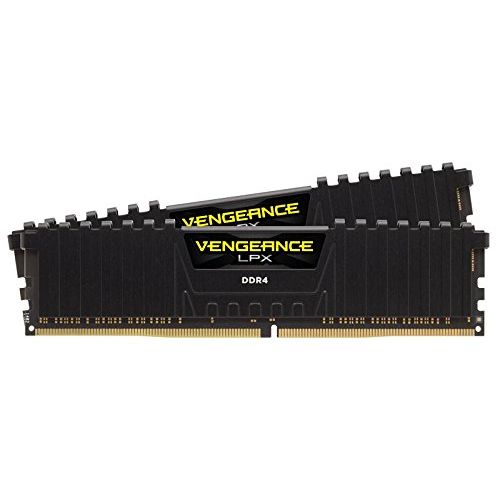 커세어 Corsair Vengeance LPX 16GB (2x8GB) DDR4 DRAM 2400MHz C16 Desktop Memory Kit - Black (CMK16GX4M2A2400C16)