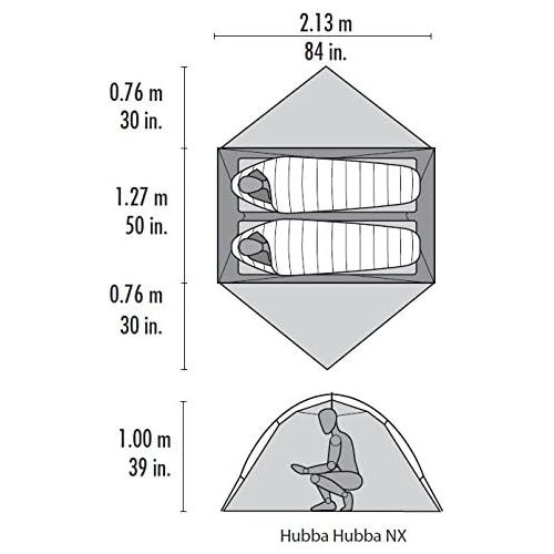 엠에스알 MSR Hubba Hubba NX - ultraleichtes Zelt fuer Zwei Personen, nur 1,9 kg