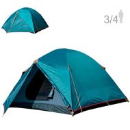 NTK Colorado GT 3 to 4 Person Outdoor Dome Family Camping Tent 100% Waterproof 2500mm, Easy Assembly, Durable Fabric Full Coverage Rainfly - Micro Mosquito Mesh, Size 6.7 x 11.5 x