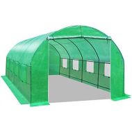 BenefitUSA GH052 Larger Hot Green House 20X10X7 Walk in Outdoor Plant Gardening Greenhouse