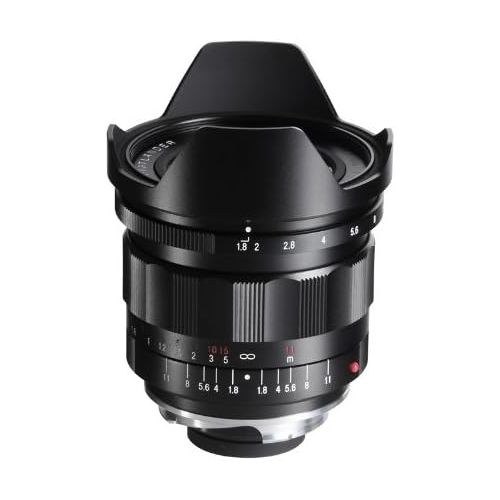 Voigtlander 21mm f1.8 Ultron Manual Focus Aspherical Lens for M Mount Cameras, with Built-in Lens Hood