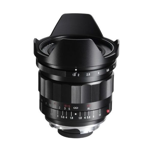  Voigtlander 21mm f1.8 Ultron Manual Focus Aspherical Lens for M Mount Cameras, with Built-in Lens Hood