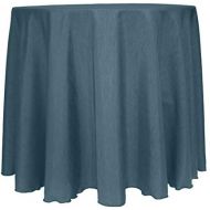 Ultimate Textile -10 Pack- Reversible Shantung Satin - Majestic 108-Inch Round Tablecloth, Slate Blue
