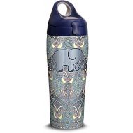 Tervis 1318738 Ivory Ella - Mosiac Print Stainless Steel Insulated Tumbler with Lid, 24 oz Water Bottle, Silver