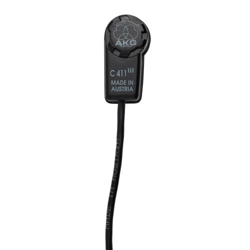  AKG Pro Audio AKG C411 L High-Performance Miniature Condenser Vibration Pickup with Mini XLR Connector