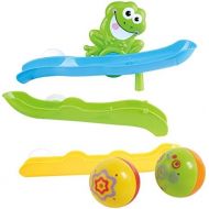 PlayGo Froggy Pond Tumber with Bath Wall Suction Slides & Water Skiing & Squirting Frog