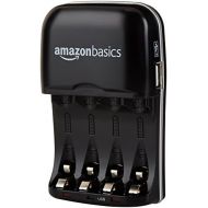[아마존베스트]AmazonBasics Ni-MH AA & AAA Battery Charger With USB Port for Rechargeable Batteries