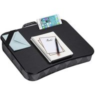 LapGear Designer Lap Desk with Phone Holder and Device Ledge - Gray Argyle - Fits up to 15.6 Inch Laptops - Style No. 45438