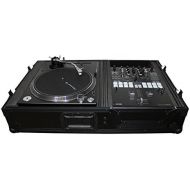 Pro-X ProX XS-TMC1012WBL Flight Case wWheels for Single Turntables+1012 DJ Mixers