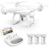 Potensic Dual GPS FPV RC Drone, 1080P Camera Live Video and GPS Return Home Quadcopter with WiFi Camera - Follow Me, Altitude Hold, 2500mAh Battery Long Control Range