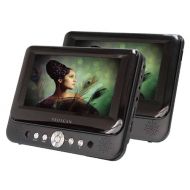 PROSCAN Proscan 7-Inch Dual Screen Portable DVD Player with USBSD Card Reader, Car Mounting Kit