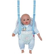Adora GiggleTime 15Boy Vinyl Weighted Soft Body Toy Play Baby Doll with Laughing Giggles and Harnessed Wrap Carrier Holder for Children 2+