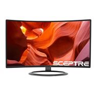 Sceptre SCEPTRE 27 Curved LED Monitor Full HD 1080P HDMI DisplayPort VGA Speakers, Ultra Thin Brushed Metallic, 1800R immersive curvature, 2017