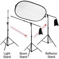 Fotodiox Pro, Heavy Duty, 3-in-1 Boom stand, Light Stand, and Reflector Holder