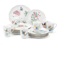 Lenox Butterfly Meadow 18- Piece Dinnerware Set This Porcelain Dinnerware Set Is Microwave- And Dishwasher-safe and Easily Goes From Oven to Table for Your Convenience.