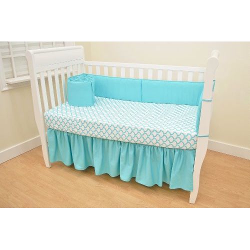  [아마존베스트]American Baby Company 100% Natural Cotton Percale Fitted Crib Sheet for Standard Crib and Toddler Mattresses, Aqua Sea Waves, Soft Breathable, for Boys and Girls
