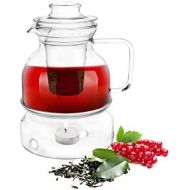 Sendez Teekanne mit Stoevchen und Teesieb 1,5 Liter Teezubereiter Glaskanne Tee-Kanne