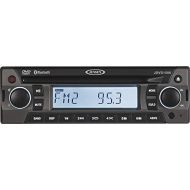 Jensen JDVD1500 Single-DIN 12 Volt AMFMCDDVDBluetooth Player with Credit Card-Size Remote Control, Bluetooth Audio, Electronic AMFM Tuner, Single DVDCD Player (DVD, CD-A, CD-