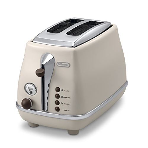 드롱기 DeLonghi Pop-up toaster 「ICONA Vintage Collection」CTOV2003J-BG (Dolce Beige)【Japan Domestic genuine products】