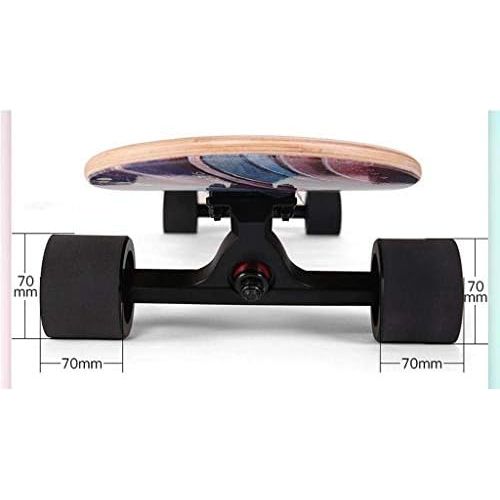  YHDD Longboard-Tanz-Skateboard Erwachsener jugendlicher Anfanger-Eintritts-Jungen und Madchen mit Vier Radern Skateboard (Farbe : C)