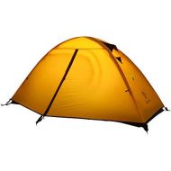 WeeLion Einzelnes Campingzelt, ultraleichtes wasserdichtes und UV-Schutz, Anti-Sturm-Camping Camping Bergsteigen Alu-Stangenzeltausruestung,Yellow